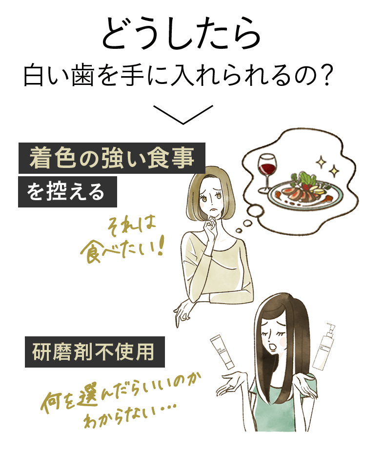 どうしたら白い歯を手に入れられるの？